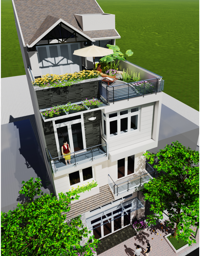 Full Hồ Sơ Nhà Phố 6x15 4 Tầng